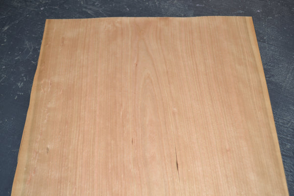 Cherry Raw Wood Veneer Sheet 14.5 x 26 inches 1/42nd thick