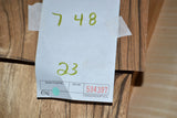 Black Limba Raw Wood Veneer Sheet 7 x 48 inches (Copy) (Copy)