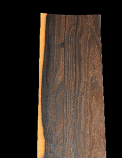 Ziricote Raw Wood Veneer Sheet 4 x 46 inches, 1/42nd thick