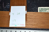 Teak Raw Wood Veneer Sheets  4  x 28 inches 1/42nd thick (Copy)