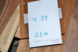 Teak Raw Wood Veneer Sheets  4  x 39 inches 1/42nd thick