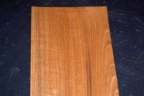 Teak Raw Wood Veneer Sheets  6.5 x 30 inches 1/42nd thick