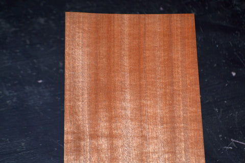 Makore Raw Wood Veneer Sheet 6 x 41 inches 1/42nd thick