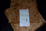 Oak Burl Raw Wood Veneer Sheets 10 x 11.5 inches 1/42nd thick
