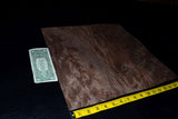 Walnut Burl Raw Wood Veneer Sheets 15 x 15 inches 1/42nd thick